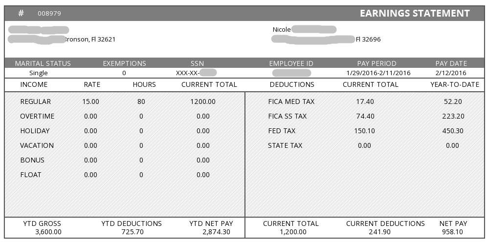 Sample Pay Stubs Pay Stub Templates Pay Stub