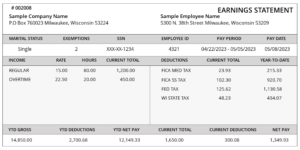 Sample Pay Stubs Template | Generate Pay Stubs | Free Pay Stub Template ...